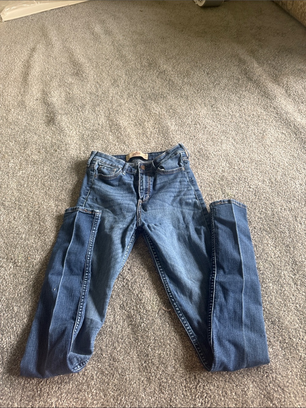 Hollister Two-Tone Blue Skinny Jeans